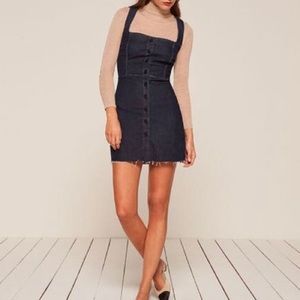 NWT Reformation dark wash bodycon denim dress 2